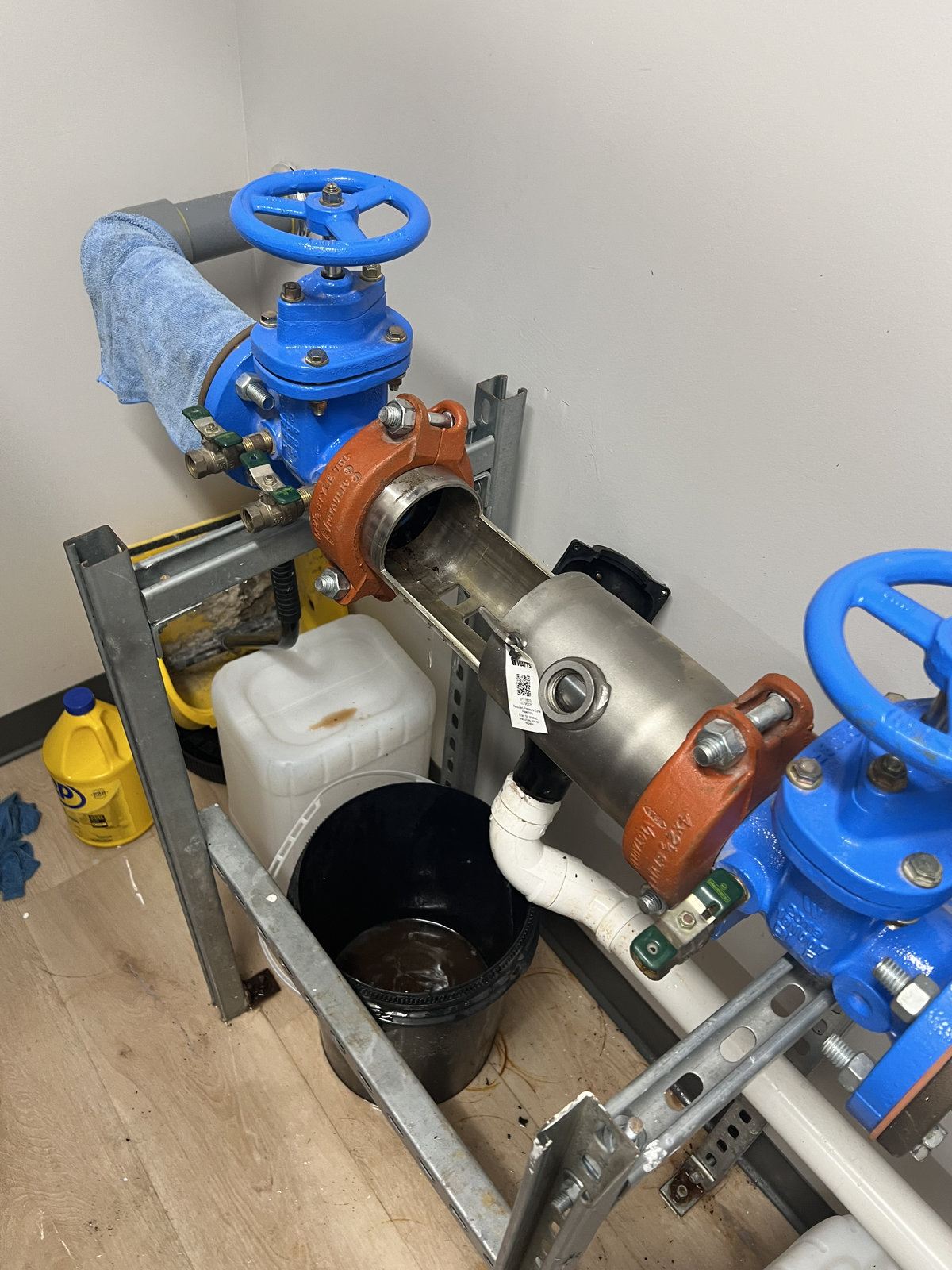 Backflow assembly installation detail