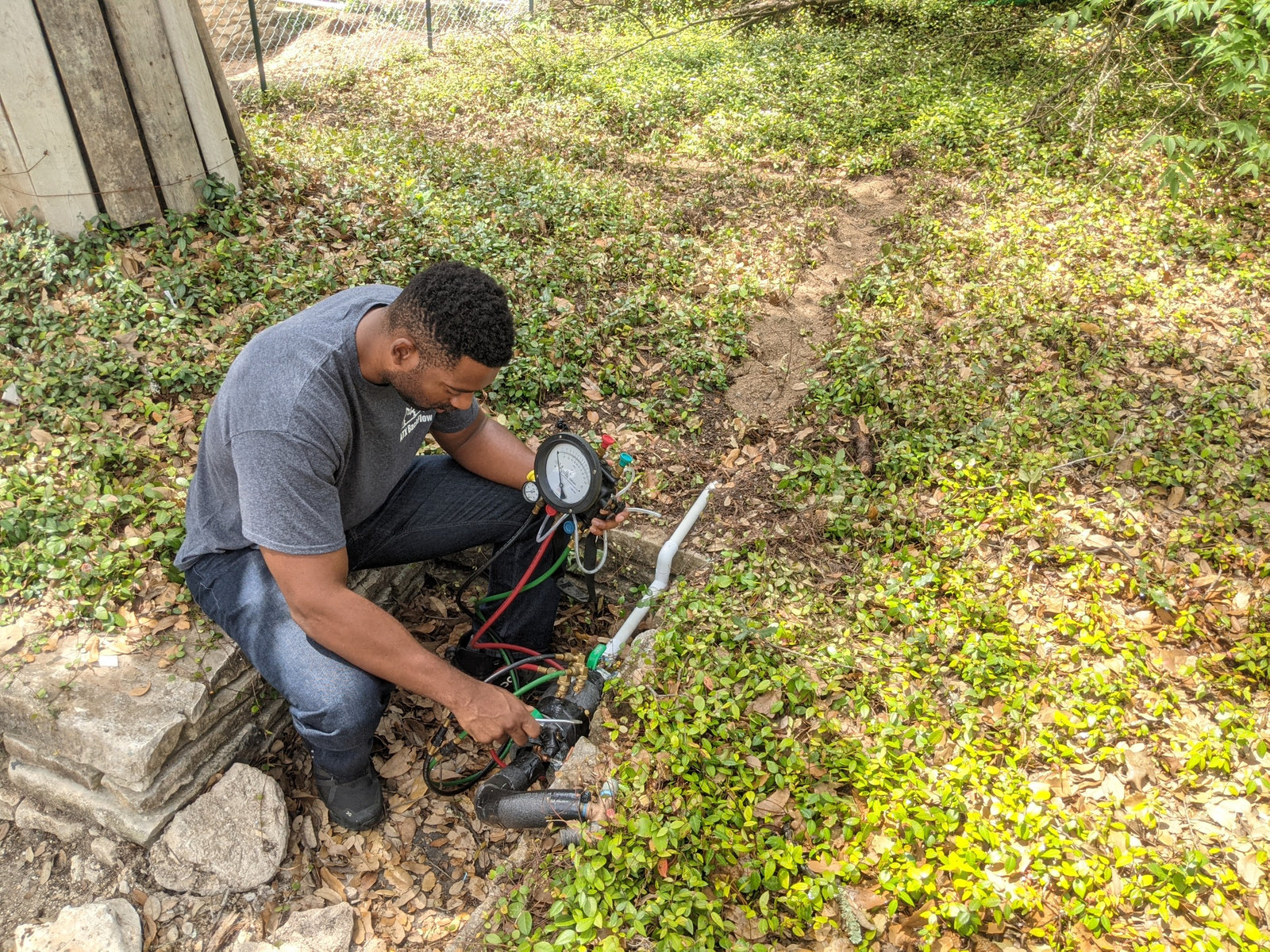 ATX BackFlow team on the job, photo 1